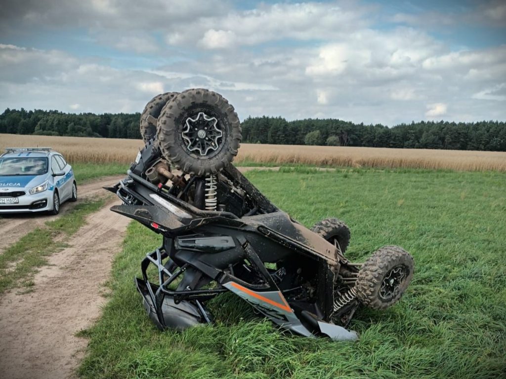 Dachowanie czterokołowca