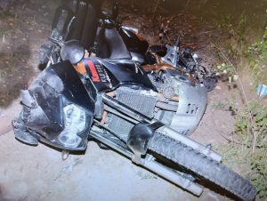 Zdarzenie drogowe z udziełem motocyklisty ( Kawasaki)