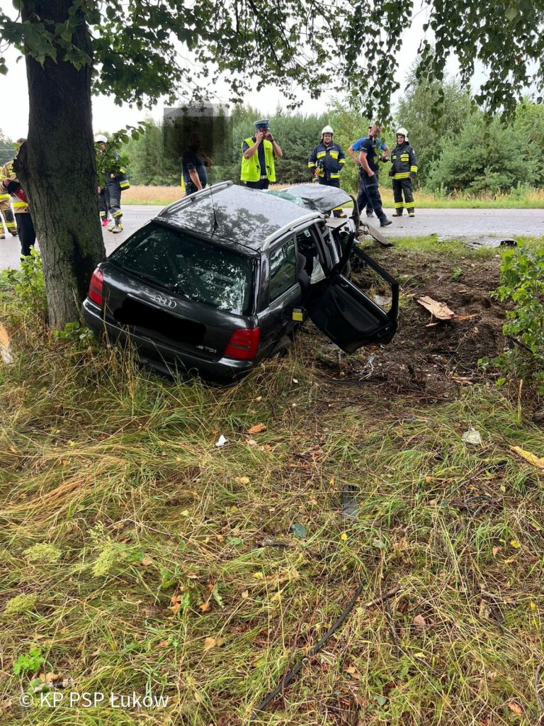 wypadek w powiecie łukowskim