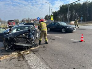Zderzenie pojazdów na trasie Parczew – Lubartów