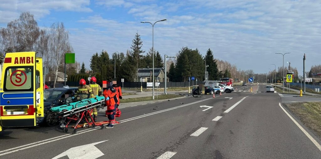 Zderzenie pojazdów na trasie Parczew – Lubartów